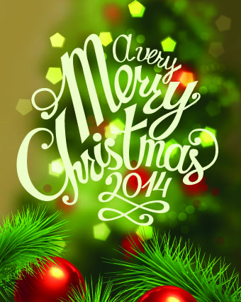 Halation 2014 Merry Christmas backgrounds vector 01