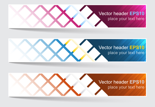 modern header design banners 