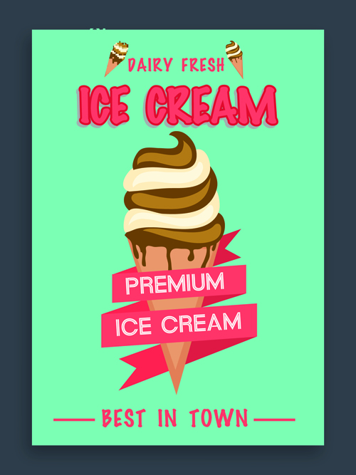 vintage poster ice cream 