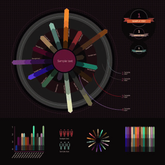 Business Infographics and chart vector 03