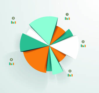 Business Infographics and chart vector 04