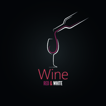 Creative drink logos design vector 01