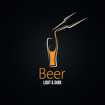 Creative drink logos design vector 02
