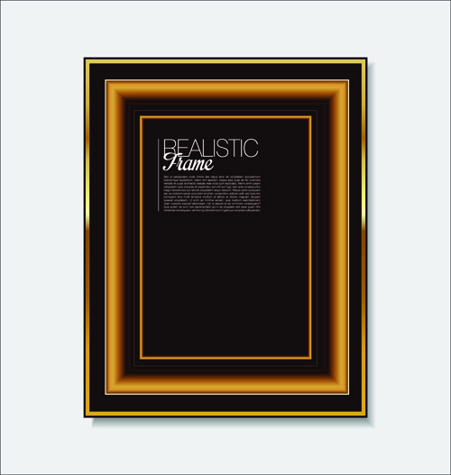 Modern photo frame shiny vector set 02