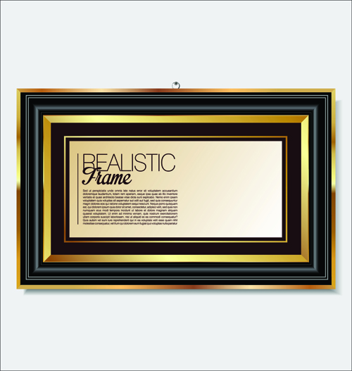 Modern photo frame shiny vector set 03