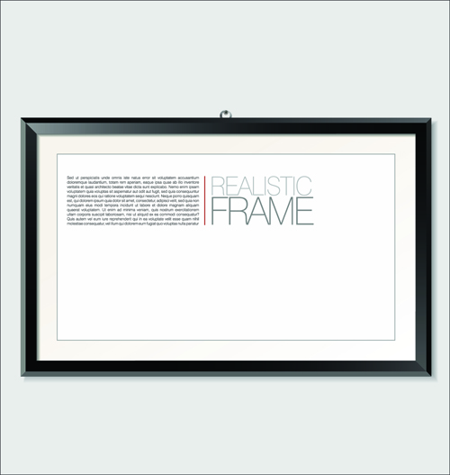 Modern photo frame shiny vector set 04