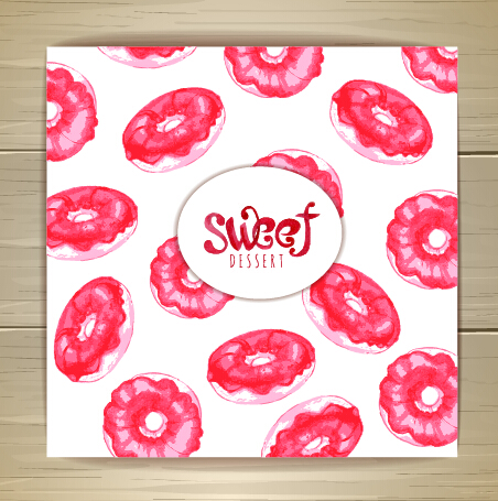 Pink sweet seamless pattern vector 02