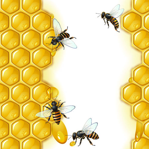 realistic honey bees 