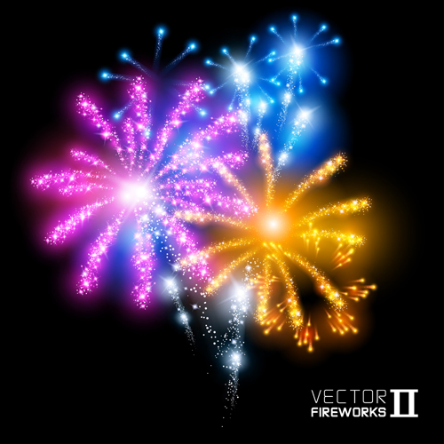 vector graphics red background Fireworks colored 
