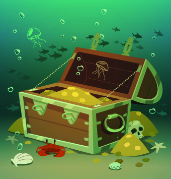 Vector Piggy bank design elements 05