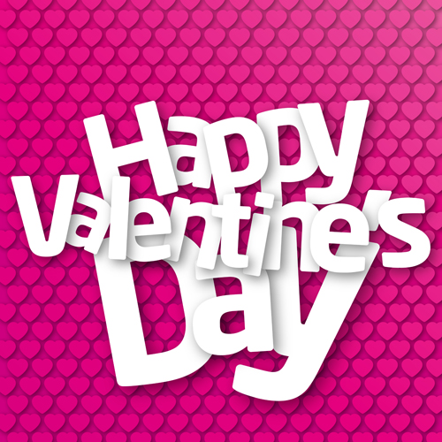 Valentines Day creative background vector 01