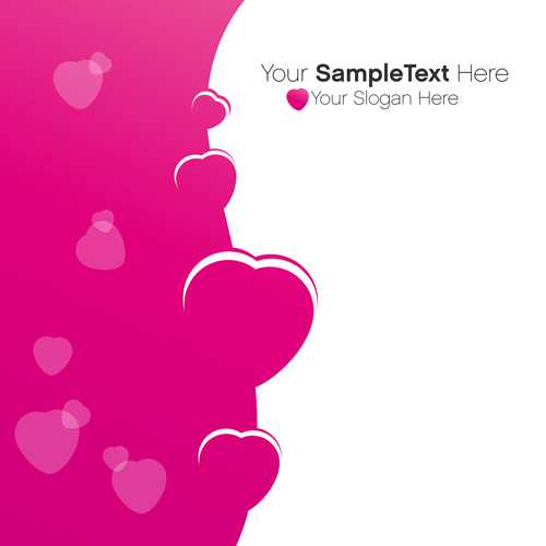 Valentines Day creative background vector 02