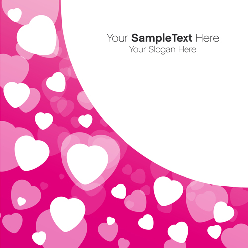 Valentines Day creative background vector 03