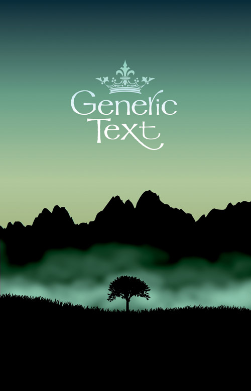 s elements background graphics set 01 Vector landscapes elements background graphics set 01