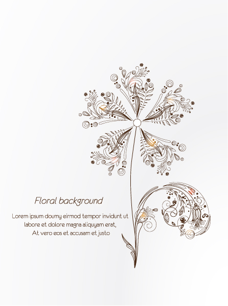 Vintage Spring floral background 32