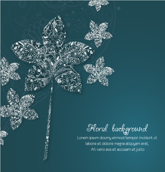 Vintage Spring floral background 34