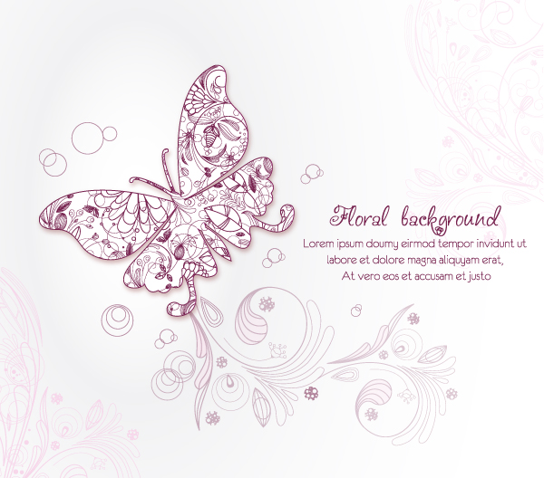 Vintage Spring floral background 38