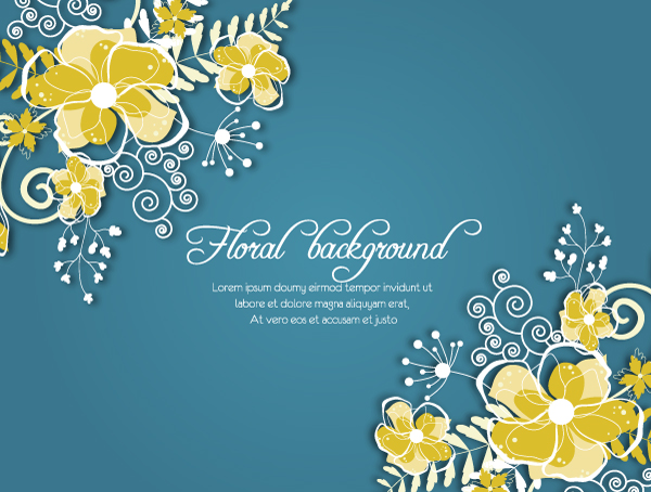 Vintage Spring floral background 43