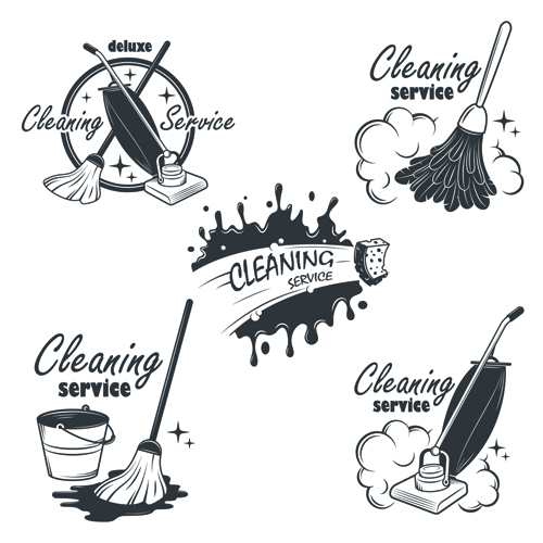 vintage service labels cleaning 