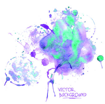 Watercolor art background vector 04