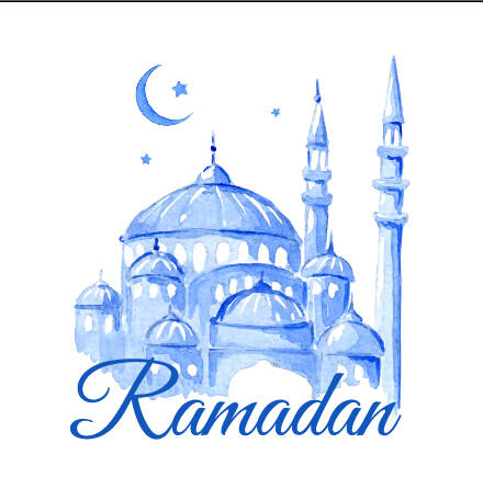 watercolor ramadan kareem background 