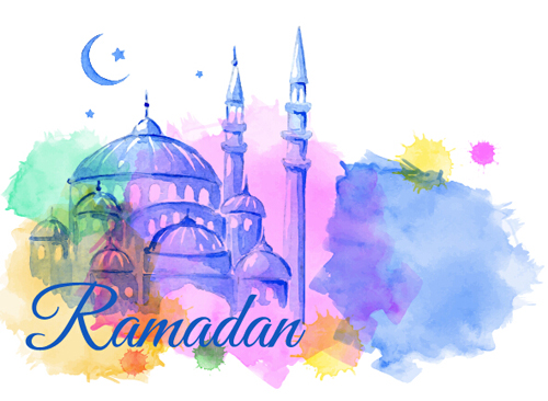 watercolor ramadan kareem drawing 