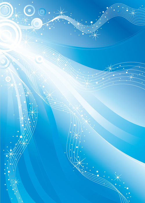 Glowing Abstract backgrounds vector graphic set 01