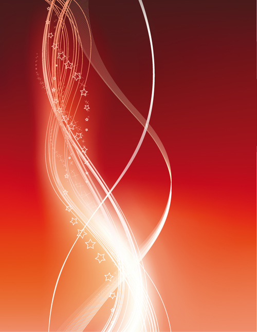 Glowing Abstract backgrounds vector graphic set 02