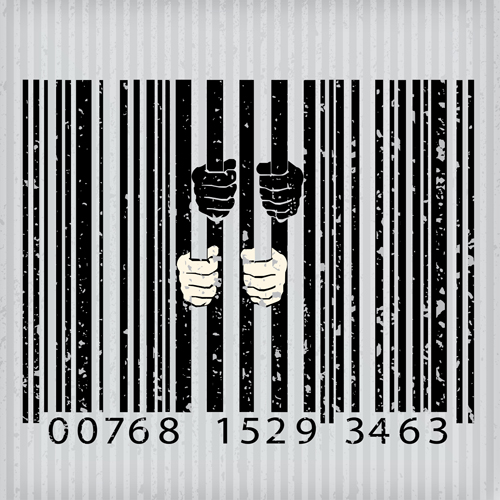 The offbeat bar codes design vector graphic 01