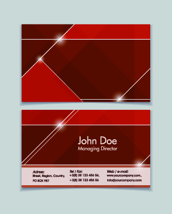 shiny modern business cards business 
