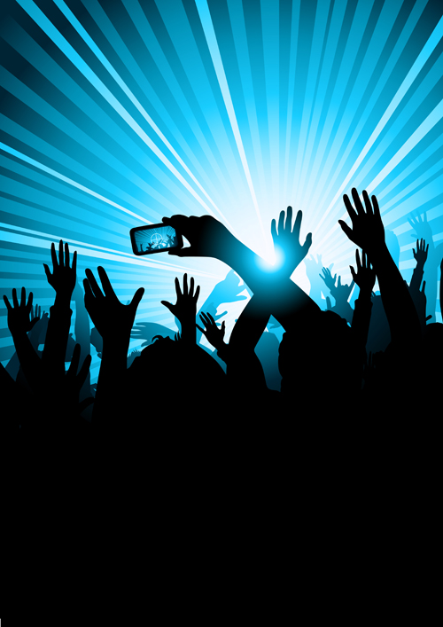 Party People silhouette vector 05