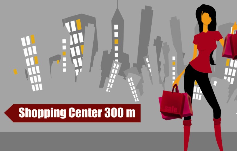 Shopping girl website design elements vector 05
