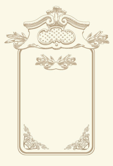 vintage cards Borders vector 01