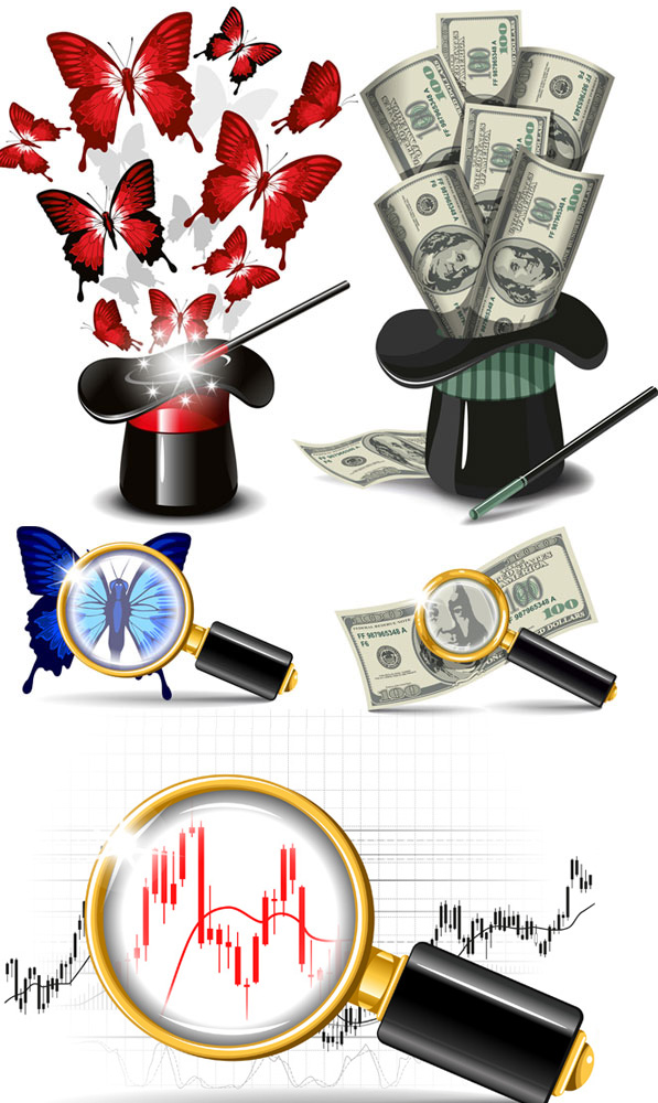 dollar advertising elements vector art