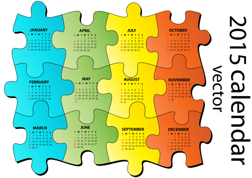 puzzle calendar 2015 