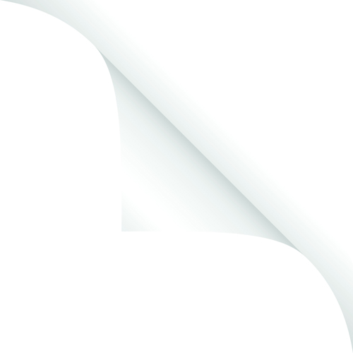 White Curled Paper Corner free vector 04