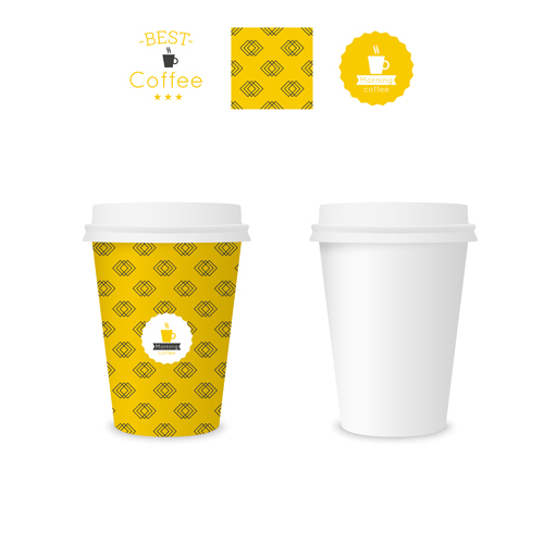 template paper cup coffee 