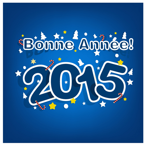 new year blue background 2015 