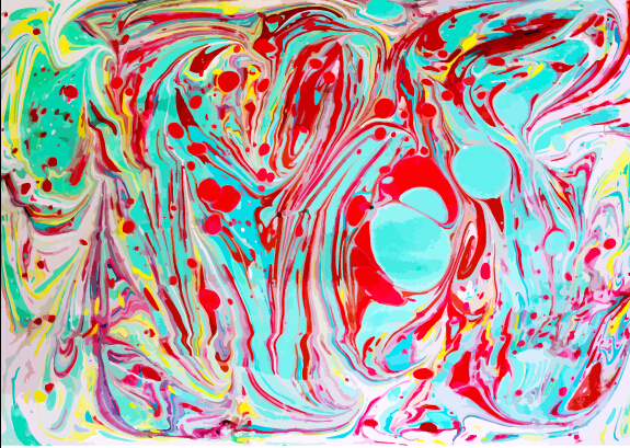 Colored oil paint art backgrounds vector 13