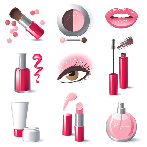 Vector Icon makeup cosmetics 