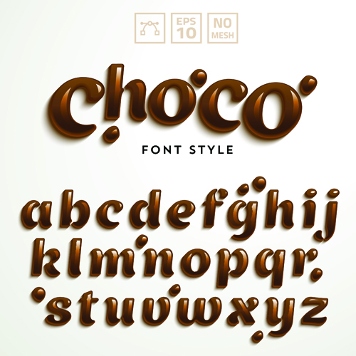 creative choco alphabet 