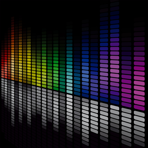 Dicko stage lighting elements Backgrounds vector 05