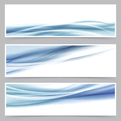 wave dynamic banners abstract 