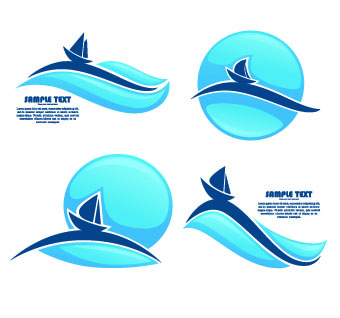 Eco style creative logos vector 03