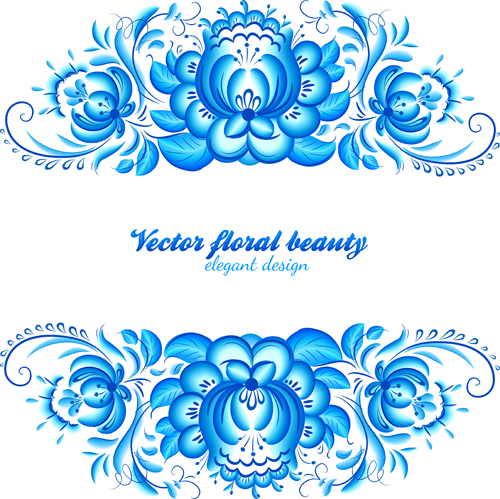 pattern background floral pattern floral elegant blue 