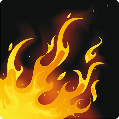 Creative Fire elements vector 01