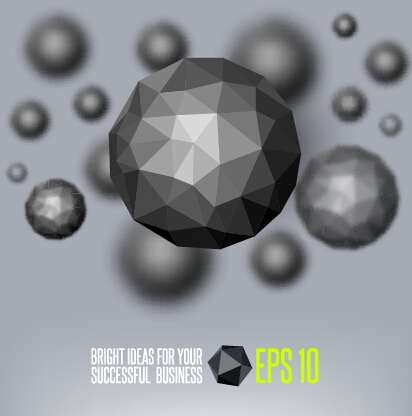 vector background polygon objects geometric background 