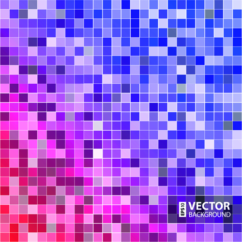 Gloss color mosaic background graphic vector 02