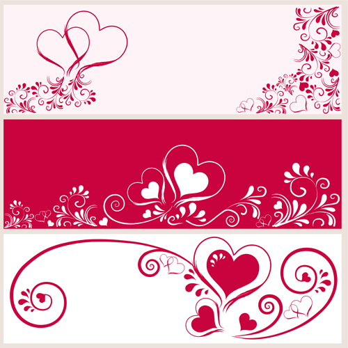 vector graphics vector graphic heart floral banner 