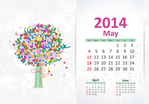 May calendar 2014 